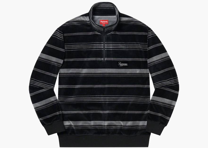 Supreme_Stripe_Velour_Half_Zip Supreme_Stripe_Velour_Half_Zip