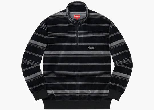 Supreme_Stripe_Velour_Half_Zip Supreme_Stripe_Velour_Half_Zip