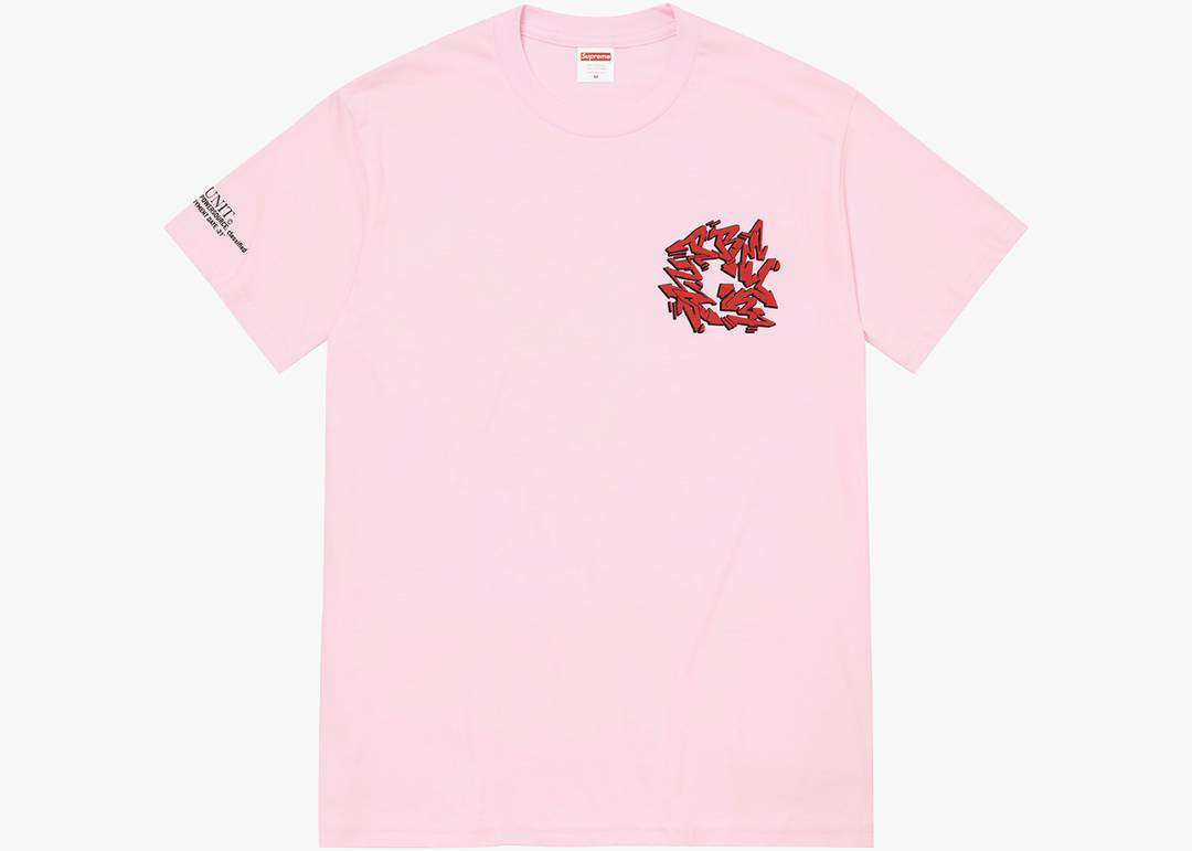 Supreme Support Unit Tee Light Pink | Hype Clothinga