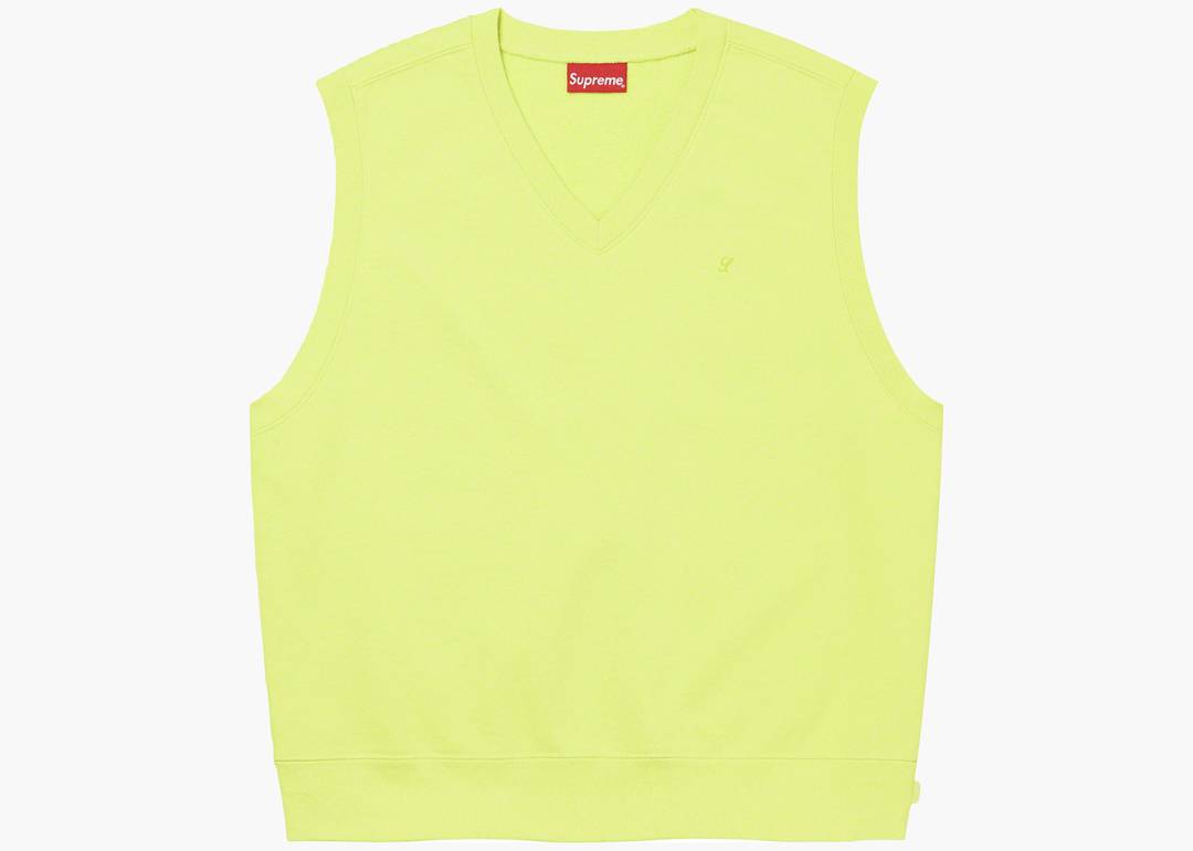 Supreme Sweatshirt Vest Lime | Hype Clothinga