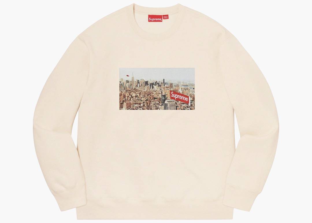 Supreme Sweatshirts Aerial Crewneck Natural | Hype Clothinga