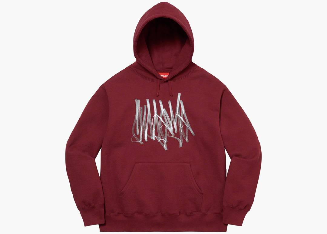 Supreme Tag Hooded Sweatshirt Cardinal | Hype Clothinga