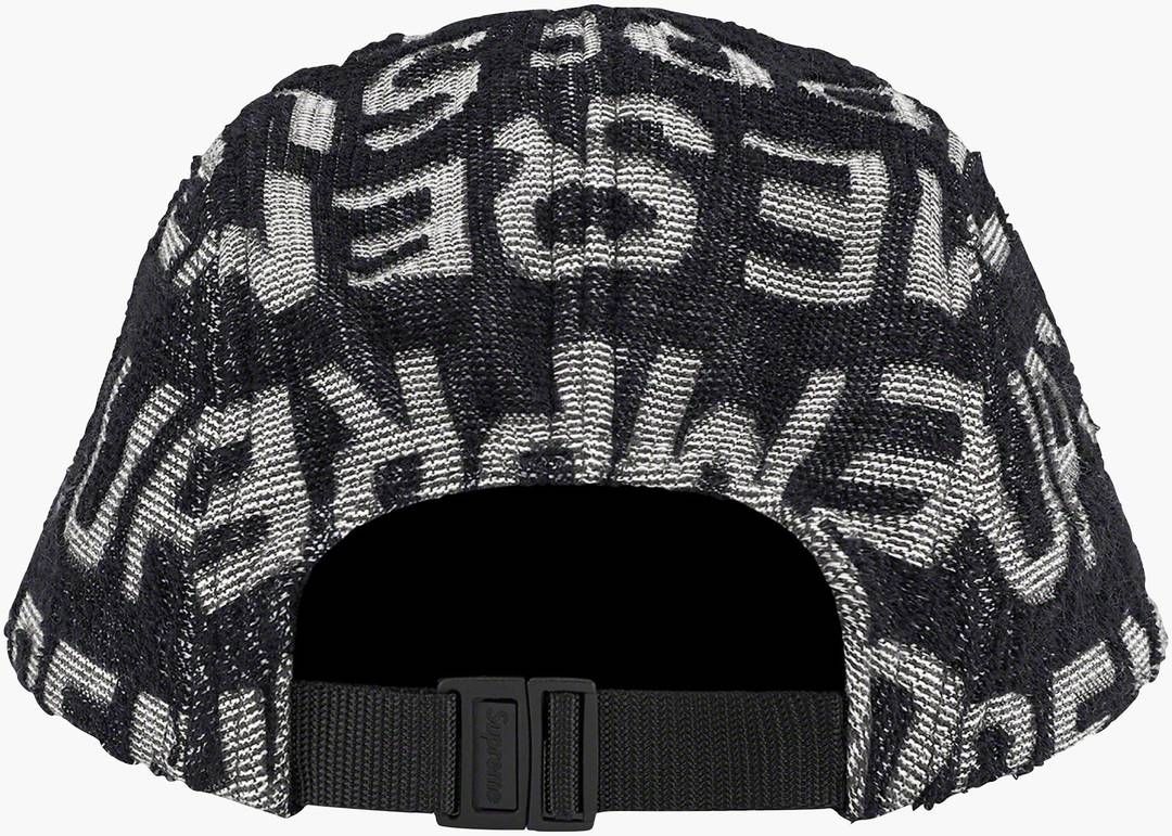 Supreme LV Monogram Camp Cap Black