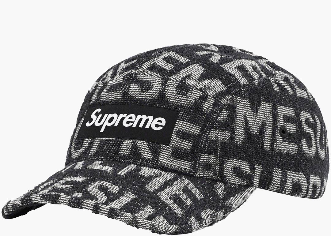 Supreme Terry Spellout Camp Cap Black | Hype Clothinga