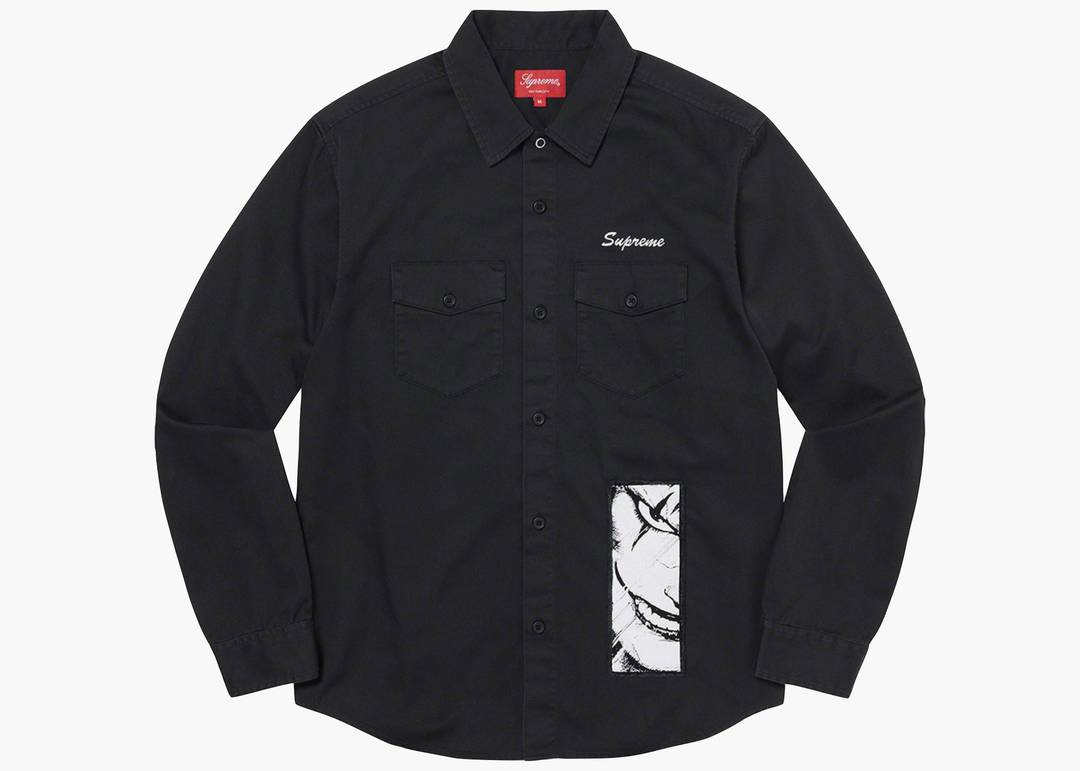 Supreme The Crow Work Shirt Black | Hype Clothinga