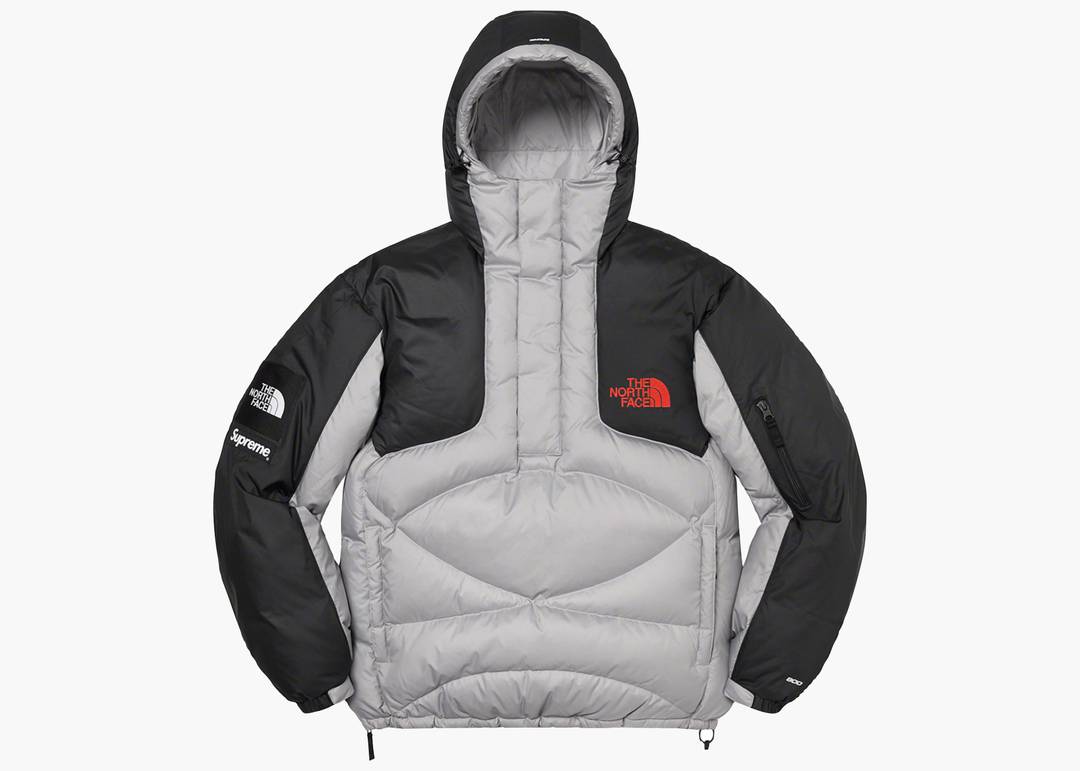 Supreme The North Face 800-Fill Half Zip Hooded Pullover Grey ...