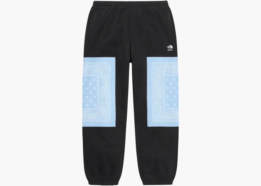 Supreme The North Face Bandana Sweatpant Black | Hype Clothinga