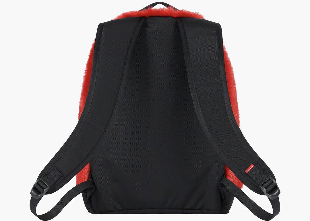 Supreme The North Face Faux Fur Backpack Red | Hype Clothinga