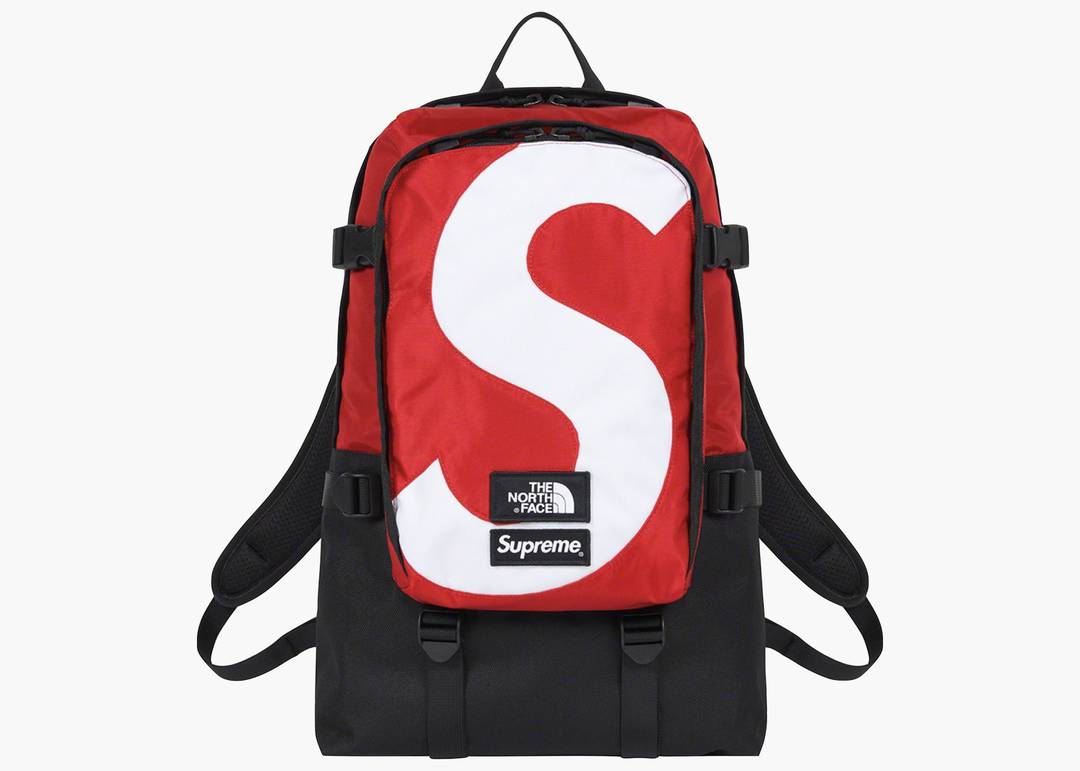Supreme The North Face Logo Expedition Backpack Red