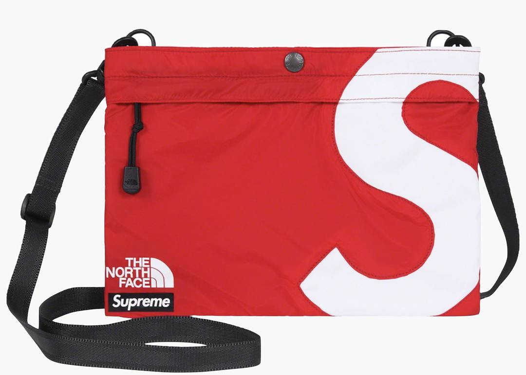 Supreme Logo Strap Shoulder Bag in Red