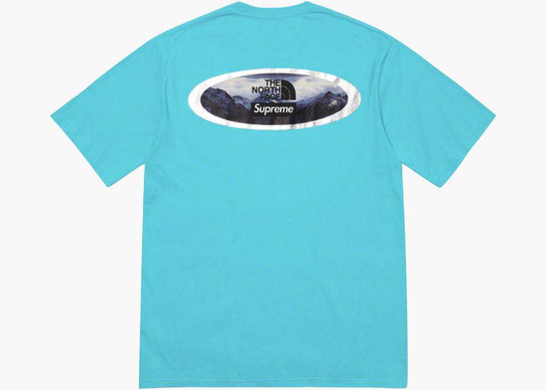 Supreme The North Face Mountains Tee Teal | Hype Clothinga