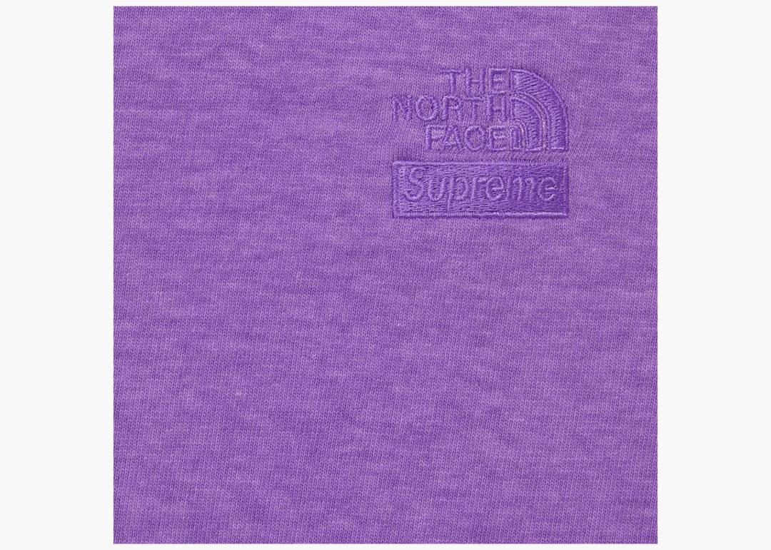 Supreme The North Face Pigment Printed L/S Top Purple | Hype Clothinga