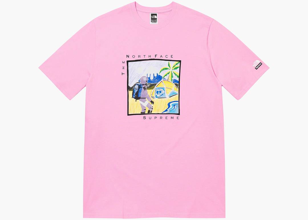 Supreme The North Face Sketch S/S Top Light Purple | Hype Clothinga