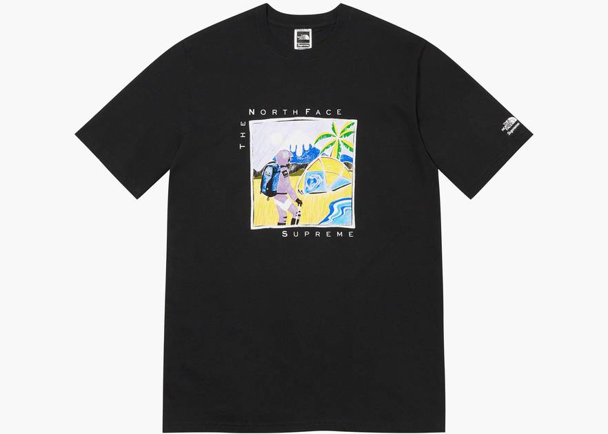 Supreme The North Face Sketch S/S Top Black | Hype Clothinga