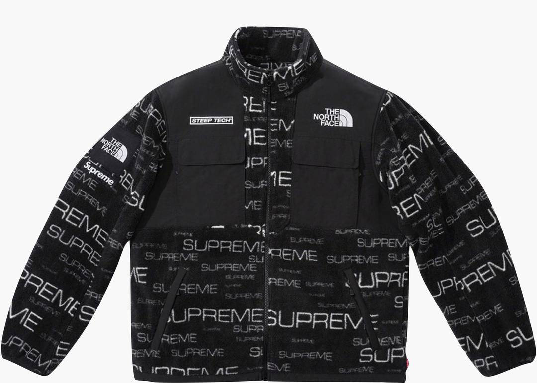 supreme steep tech fleece jacket Black L-