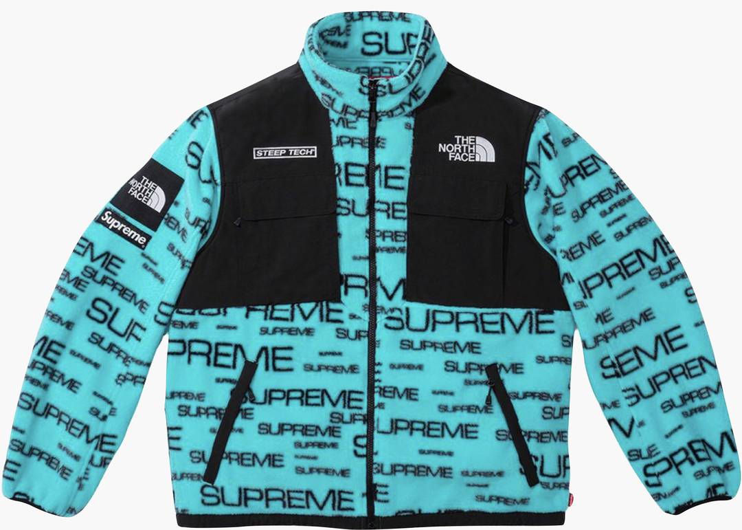 Supreme The North Face Steep Tech Fleece Jacket Teal | Hype Clothinga