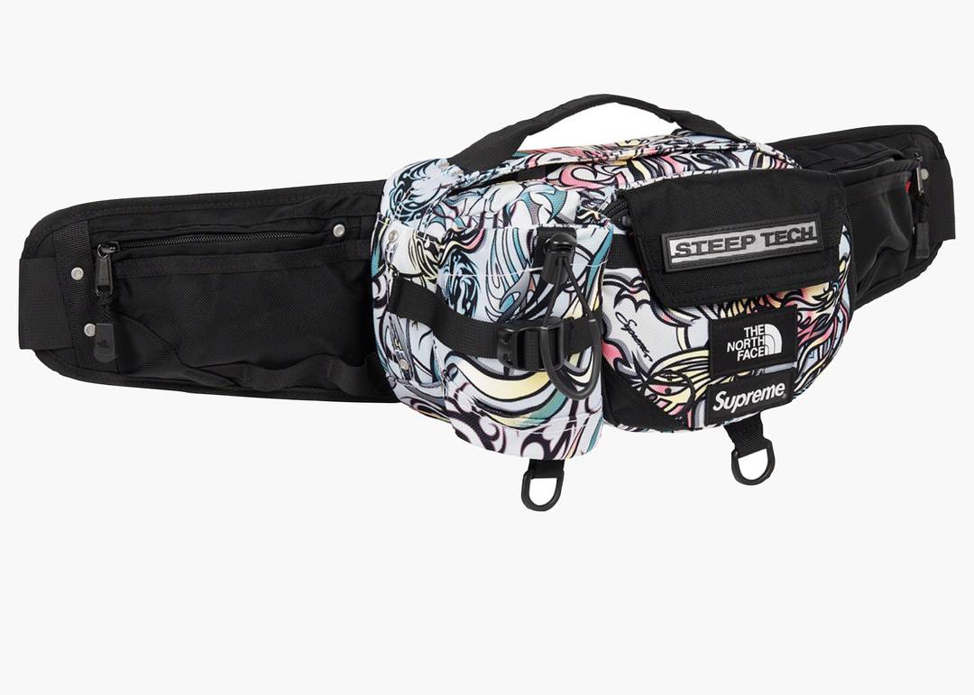 Supreme The North Face Steep Tech Waist Bag Multicolor Dragon