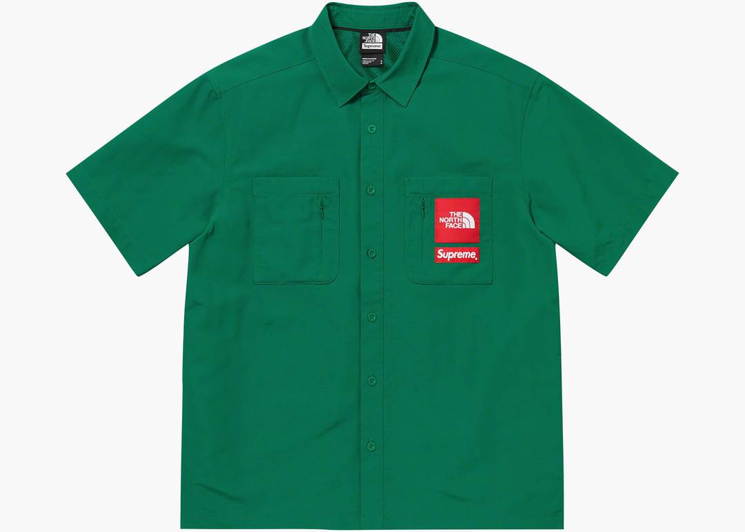 Supreme The North Face Trekking S/S Shirt Dark Green | Hype Clothinga