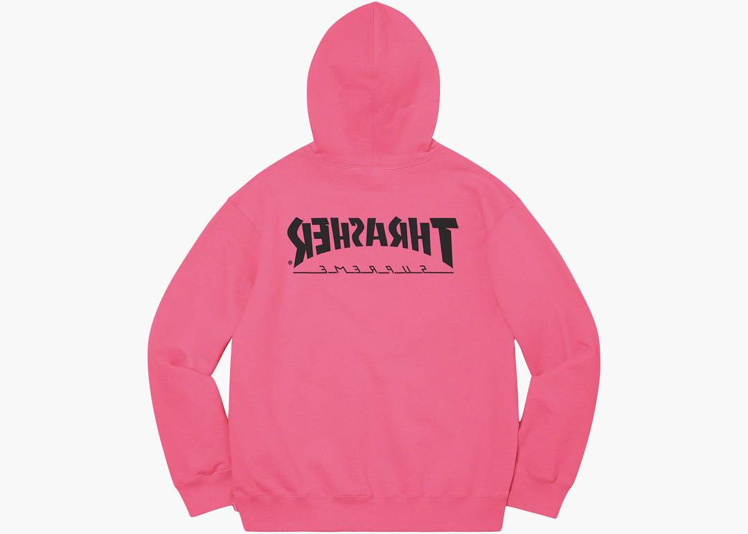 Supreme Thrasher Hooded Sweatshirt Magenta | Hype Clothinga