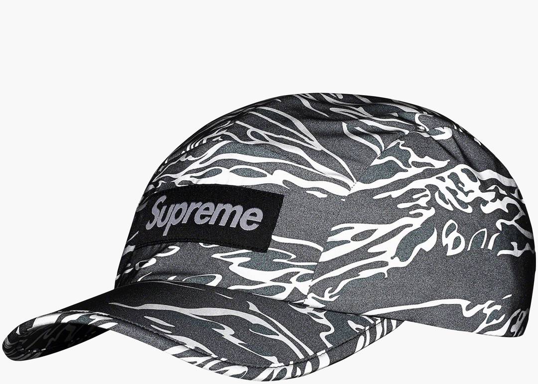 Supreme, Accessories, Supreme Leather Camp Cap Black And White