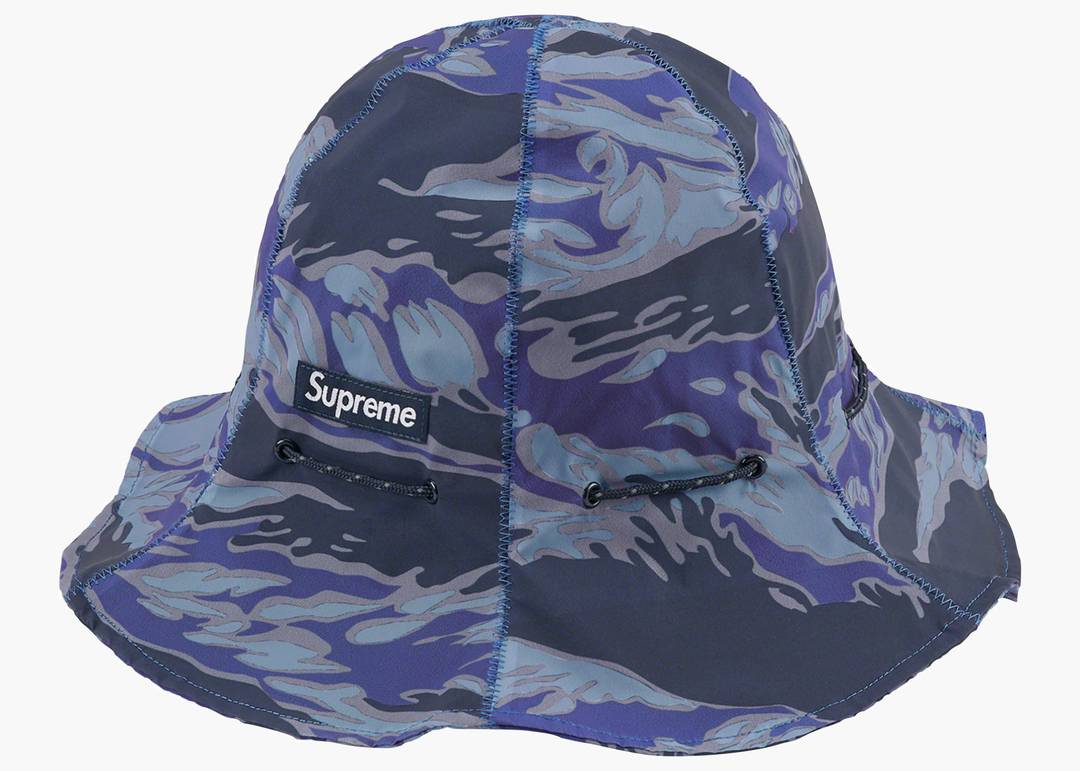 Supreme Tiger Camo Reflective Tulip Hat Blue | Hype Clothinga