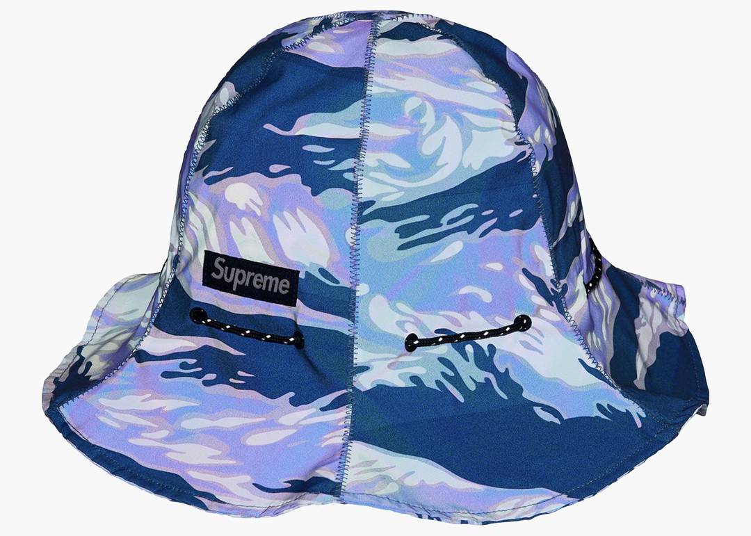 Supreme Tiger Camo Reflective Tulip Hat Blue | Hype Clothinga