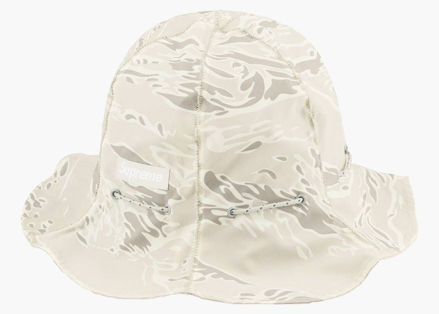 Supreme Tiger Camo Reflective Tulip Hat White | Hype Clothinga