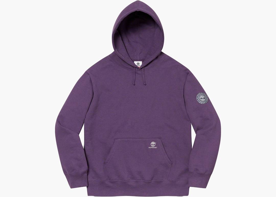 Supreme Timberland Hooded Sweatshirt Dusty Purple | Hype Clothinga