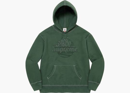 Supreme Timberland Hooded Sweatshirt (SS23) Dark Green | Hype