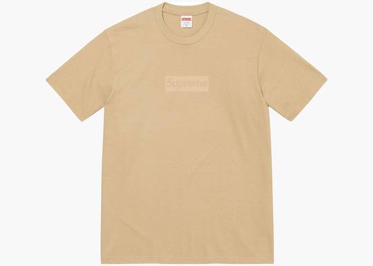 Supreme Tonal Box Logo Tee Khaki | Hype Clothinga