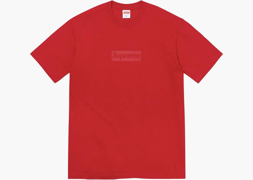 Supreme Tonal Box Logo Tee Red | Hype Clothinga