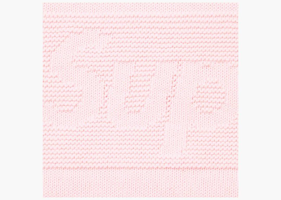 Supreme Tonal Paneled Sweater Pink | Hype Clothinga