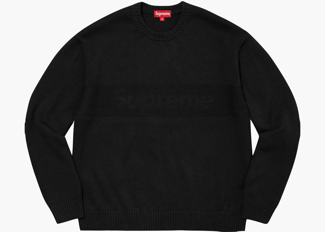 Supreme Tonal Paneled Sweater-