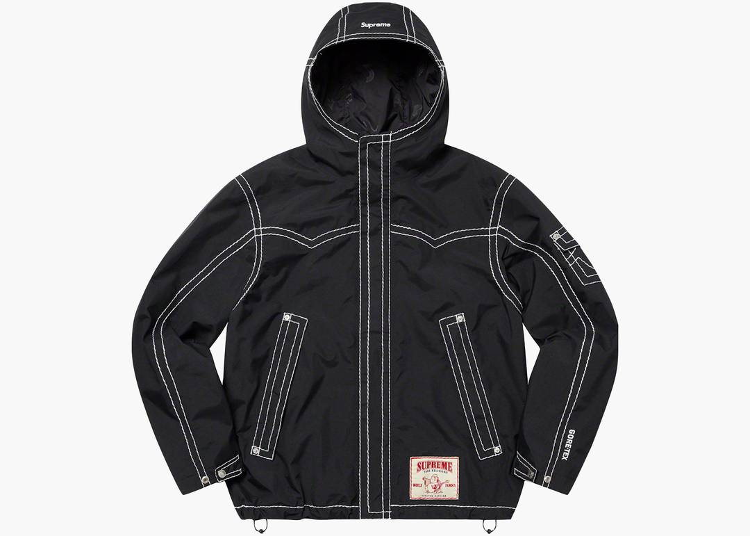 Supreme True Religion GORE-TEX Shell Jacket Black | Hype Clothinga