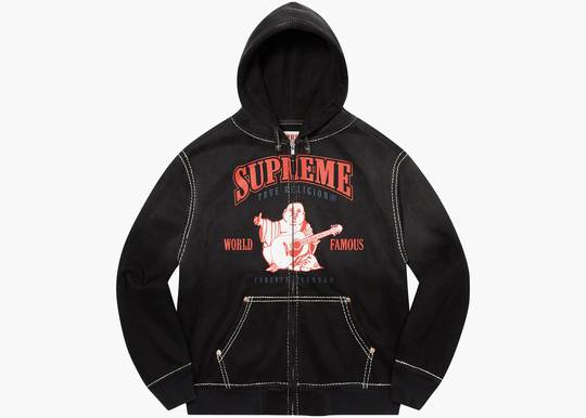 Supreme True Religion Zip Up Hooded Sweatshirt Black | Hype Supreme True Religion Zip Up Hooded Sweatshirt Black | Hype