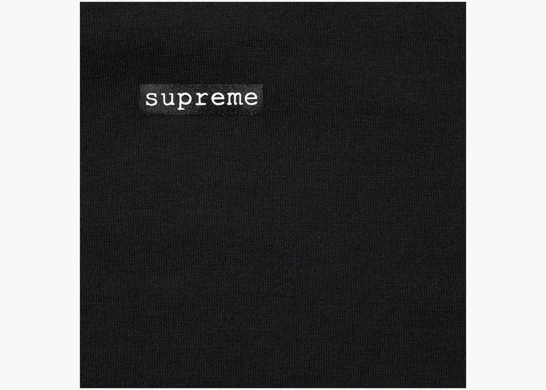 【新品】supreme Typewriter S/S Top Black Snatural