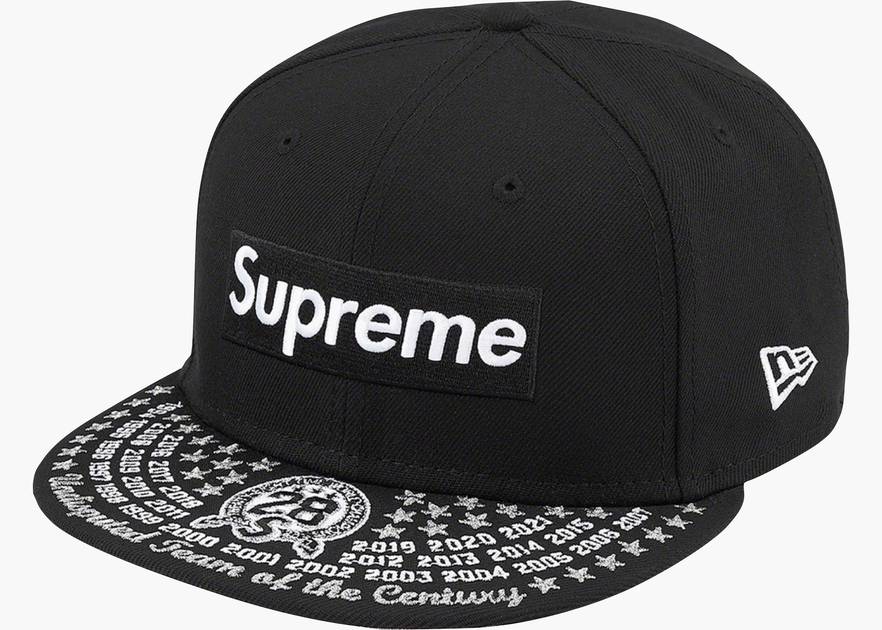 Supreme Undisputed Box Logo New Era Fitted Hat Black | Hype Clothinga