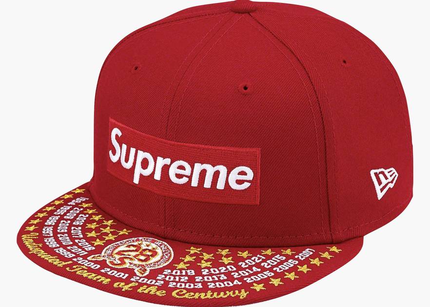 Supreme Undisputed Box Logo New Era Fitted Hat Red | Hype 