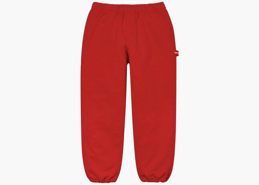 Supreme Utility Pocket Sweatpant Red | Hype Clothinga