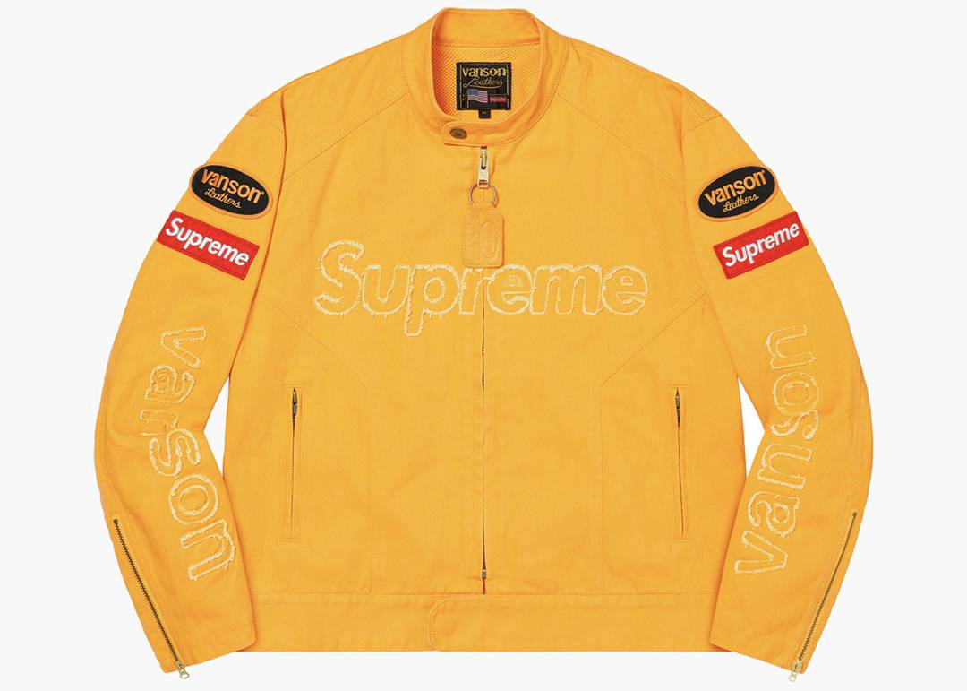 お値段Supreme/Vanson Leathers Corduraデニム パンツ