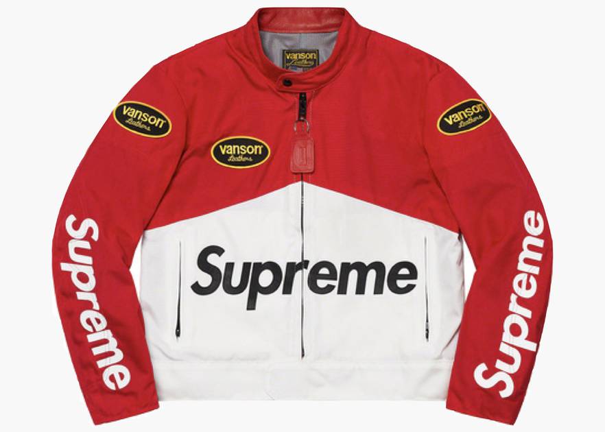 Supreme / Vanson Leathers Cordura Jacket Red | Hype Clothinga