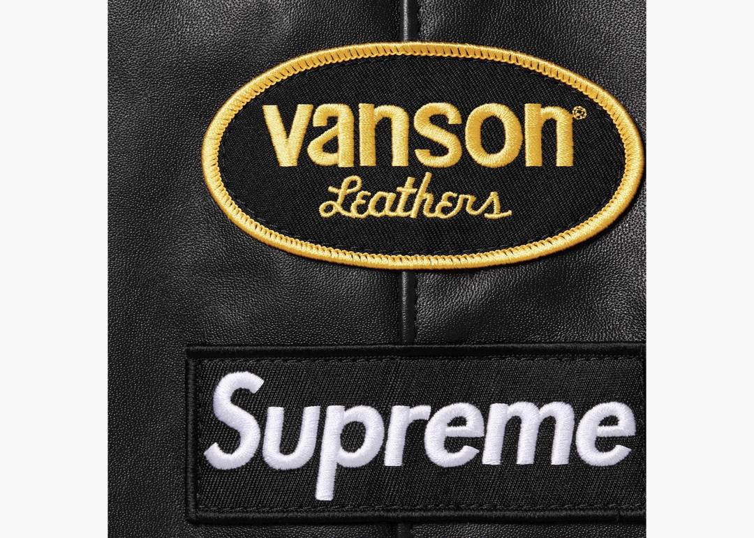 Supreme Vanson Leathers Hooded Work Jacket Black | Hype Supreme Vanson Leathers Hooded Work Jacket Black | Hype