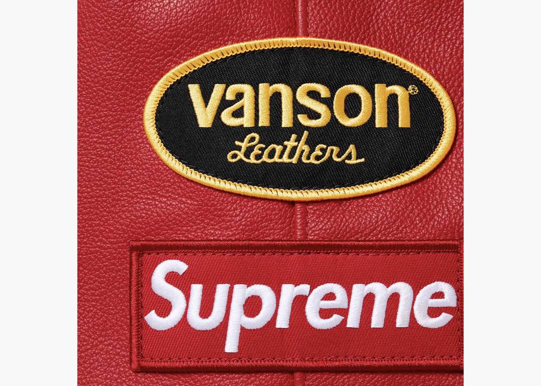 Supreme Vanson Leathers Hooded Work Jacket Red | Hype Clothinga Supreme Vanson Leathers Hooded Work Jacket Red | Hype Clothinga