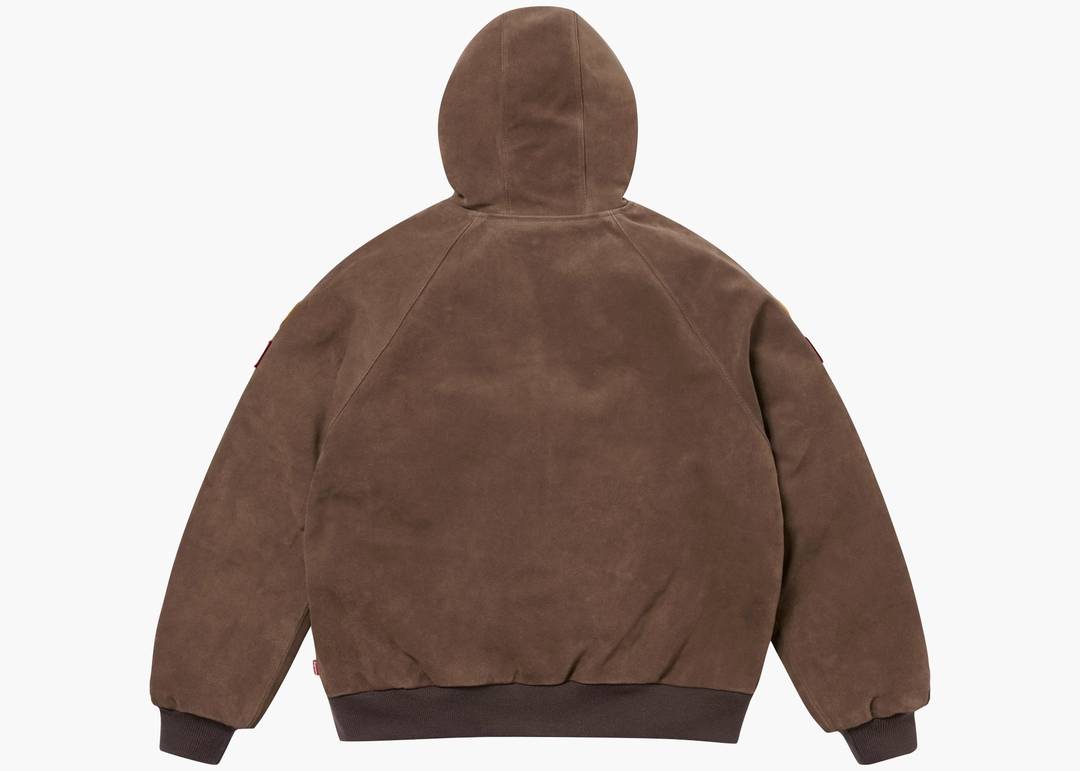Supreme Vanson Leathers Hooded Work Jacket Suede | Hype Supreme Vanson Leathers Hooded Work Jacket Suede | Hype