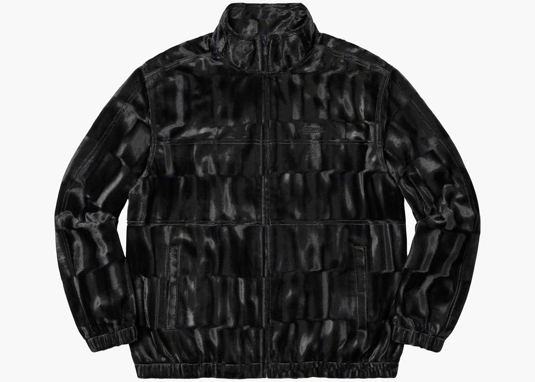 Supreme Velour Track Jacket Black | Hype Clothinga