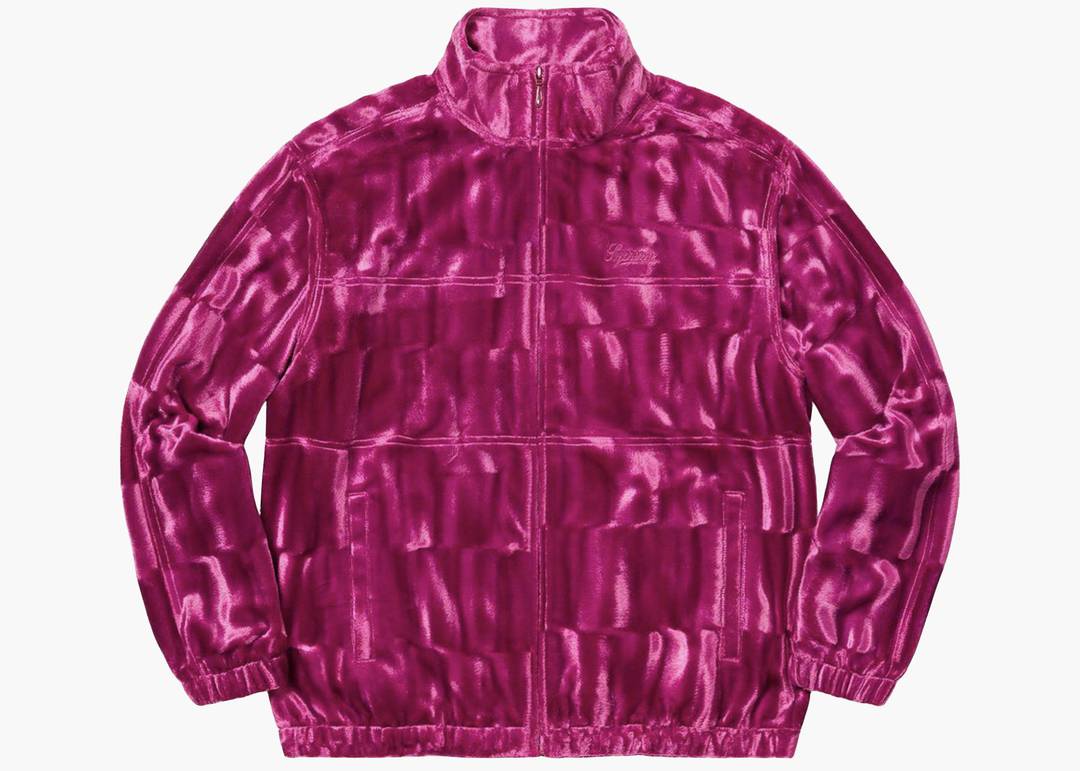 Supreme Velour Track Jacket Purple | Hype Clothinga