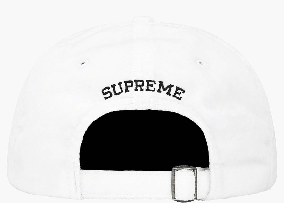 Supreme Velvet 2-Tone 6-Panel White | Hype Clothinga