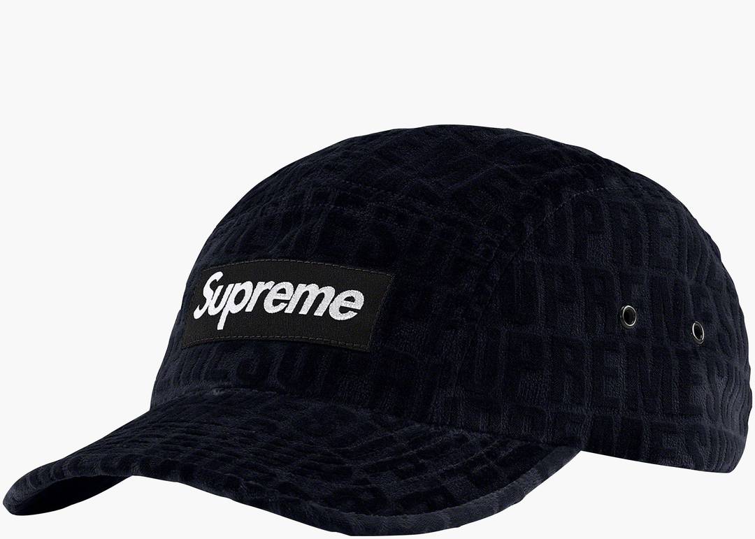 Supreme velvet S logo 6 panel hat , Very lightly