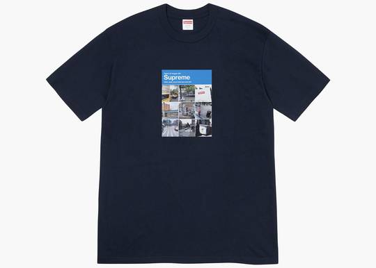 Supreme Verify Tee Navy | Hype Clothinga