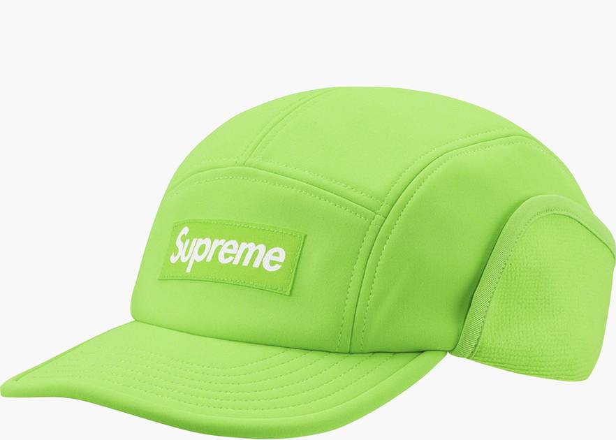 Supreme WINDSTOPPER Earflap Camp Cap Bright Green | Hype Clothinga